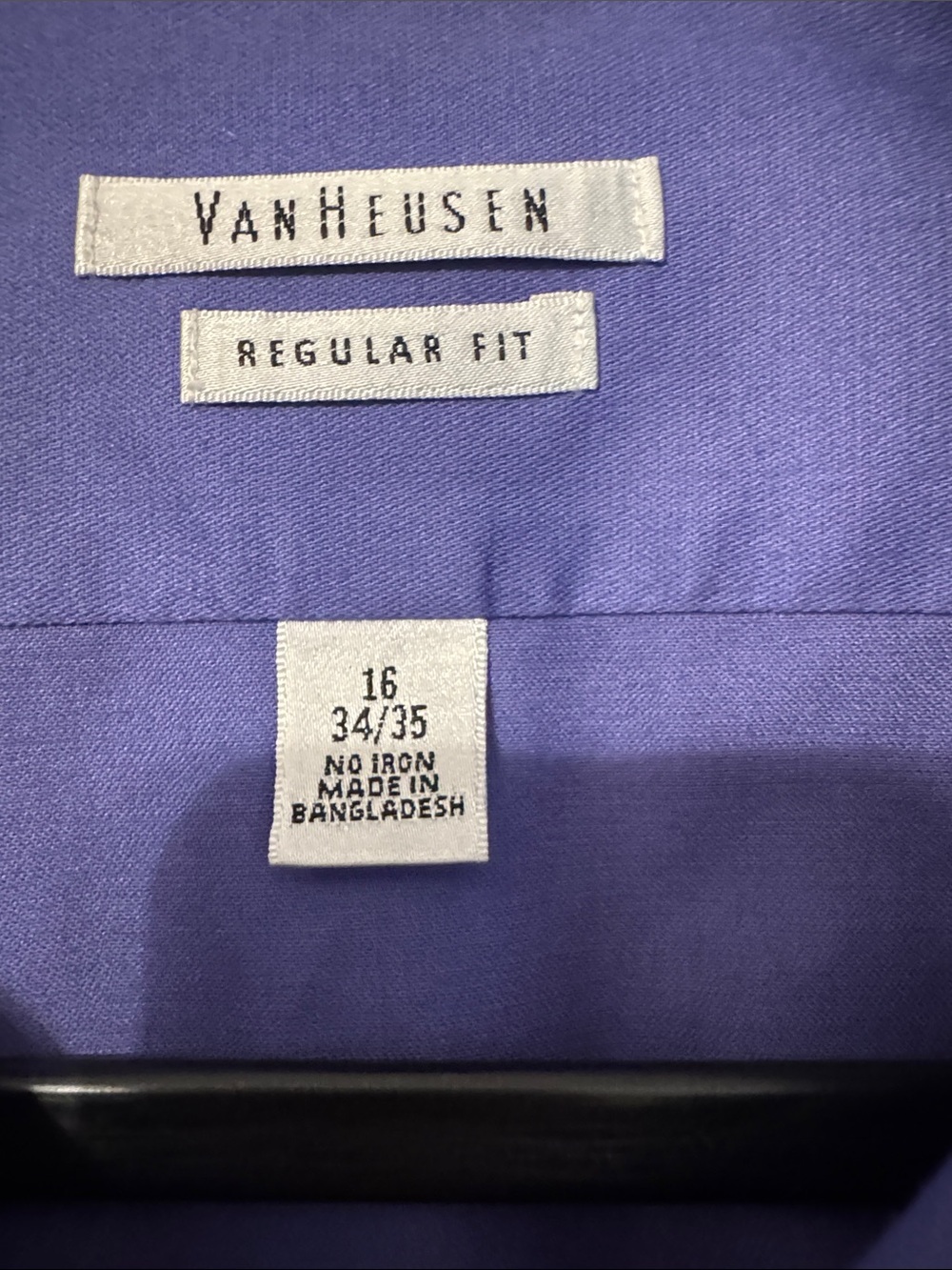 Van Heusen Men's Purple Long-Sleeve Dress Shirt - Picture 3 of 4
